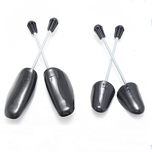 Lot de 2 paires d'embauchoirs en plastique pour femme/homme - Réglable - Pour bottes et talons hauts - Chaussures décontractées en cuir - Taille 38-45 - Noir, Noir , 5-11