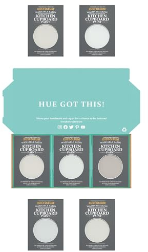 Rust-Oleum Kitchen Cupboard Paint in Satin Finish – Delicate Greys Tester Box