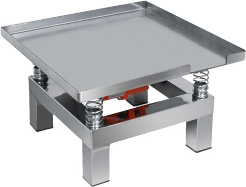 MAHWER Table vibrante en béton, compacteur de Vibrations Mesa, Banc d’essai de Vibrations, Petite Table vibrante en béton, Mini Table vibrante en Acier Inoxydable (Color : 110v)