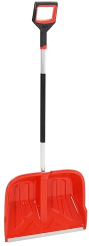 BaraSh Pala quitanieves Aluminio Rojo 136 cm Pala Nieve Coche Quitar Nieve Snow Shovel