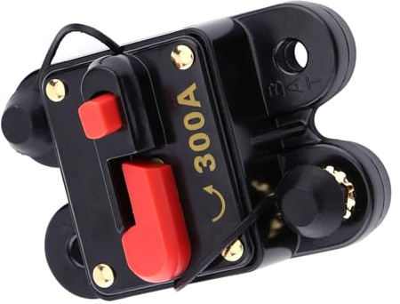 car 300a,Disjoncteur 12 V CC pour voiture, bateau, moto, autoradio, fusible de réinitialisation 80-300 A