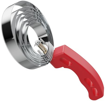 6 Rings Curry Comb Horse Brush Scraper Reversible Stainless Steel Livestock Shedding Comb with Soft Touch Grip for Horses Dog Pet