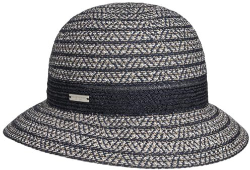 Seeberger Carela Stoffhut Sonnenhut Sommerhut Glockenhut Damenhut Damen - Frühling-Sommer Sommer - One Size dunkelblau