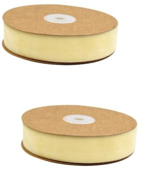 Operitacx 2 Rollen Geschenkverpackungsband seidenband bändchen hutschachtel gemüseausstecher Banddekoration Hochzeitsbänder Samtband Girlande Krawatte Kranz Sackleinen schmücken Schleife