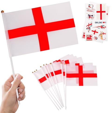 10 stycken små på stavar och 2 stycken tatueringar (England)