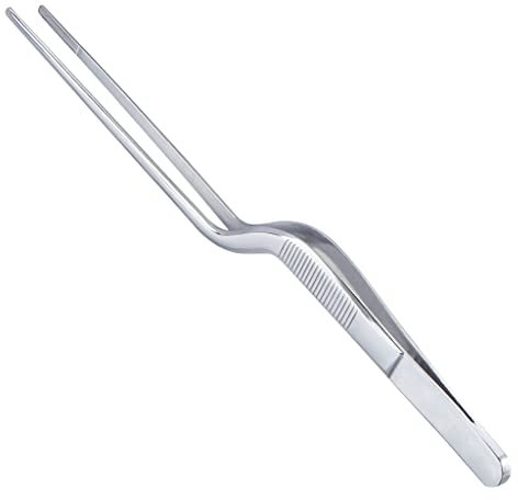 Chef - Pinze in acciaio inox per cucinare e placcare gli alimenti, di pregevole fattura, comode ed ergonomiche
