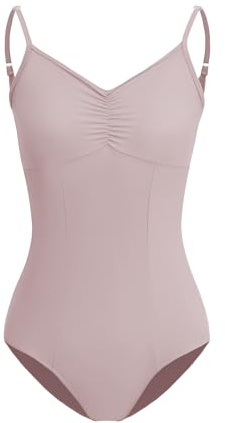 ZYXWVU Body Danza Classica Donna con Spalline Regolabili Body Ginnastica Artistica Donna