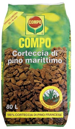 La zappa Corteccia di pino marittimo 60 lt pacciamante biologico riserva d'acqua