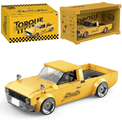 DUANT PB8842 1:32 Freiheit Cruiser Pickup Auto Klemmbausteine Bausatz, 324 Stück Auto Modell Spielzeug mit Display Box, LKW Klemmblöcke für Erwachsene