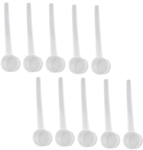 Cucharas Medidoras Transparentes,10 PCS Cuchara Dosificadora Gramos Polvo Cucharas Cuchara Dosificadora con Graduaciones de 6g