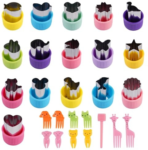 27 Pieces Sandwich Cutter, Fruit Cutter Shapes for Bento Lunch