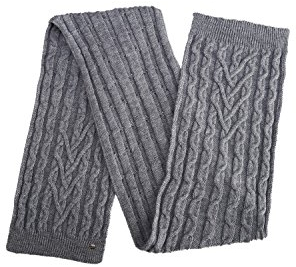 CMP SCHAL HALSWÄRMER STRICKSCHAL GRAU ZOPFMUSTER WÄRMEND LANG 5544575 (one-size)