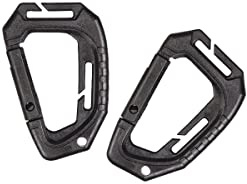 Mil-Tec Mosquetón 15922502, Color Negro, Talla única