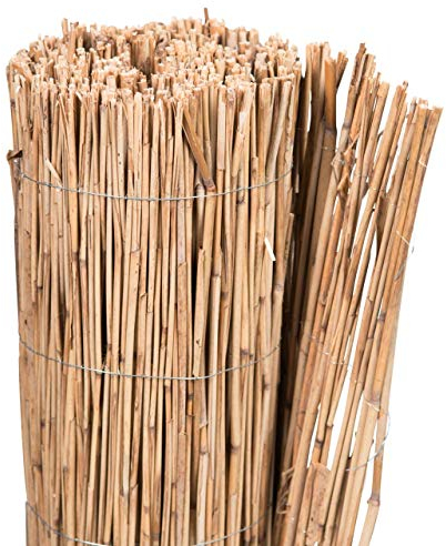 AFP Schilfrohrmatte Winterschutz Pflanzen, 40 x 100 cm/Stammschutz Bäume/Frostschutz Kübelpflanzen/Bastelmatte/Winterschutz Pflanzen / 2 Jutesäckchen gratis