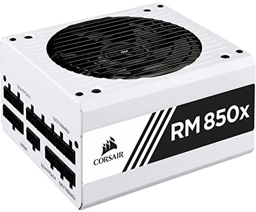 Corsair RMX White Series (2018), RM850x, 850 vatios, 80+ certificado oro, fuente de alimentación totalmente modular