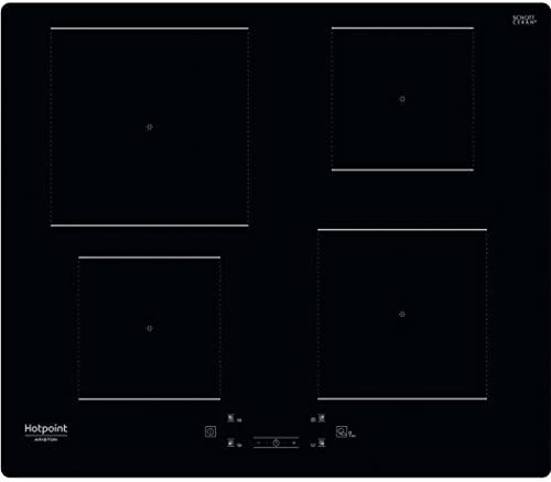 Hotpoint Ariston HQ 0930S NE - Piano Cottura Induzione Elettrico, Piastra Induzione 4 Zone Di Cottura 9 Livelli Di Potenza Più Booster. My Menu, Sicurezza Bambini. 5,4 x 59 x 51 cm