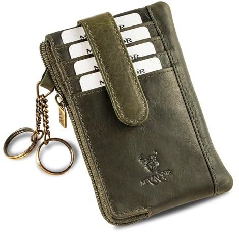 MATADOR 2in1 Schlüsselmäppchen Leder #BRISTOL mit edler Geschenkbox, Autoschlüssel Tasche, Schlüsseletui, RFID Kartenetui mit 4 Fächer, Luxus Schlüsseltasche mit mehreren Fächern