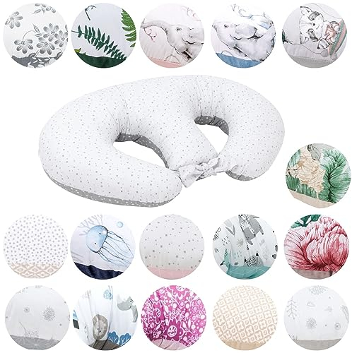 Bellochi Maternity and Nursing Pillow for Twins - Baby Support Pillow – Multifunctional Breastfeeding Pillow with Cover Made of 100% Cotton – OEKO-TEX Certified (Polaris)