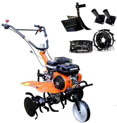 SAKAWA Motoazada 1G72 7,5cv + Kit Ruedas + Mangones + Asurcador
