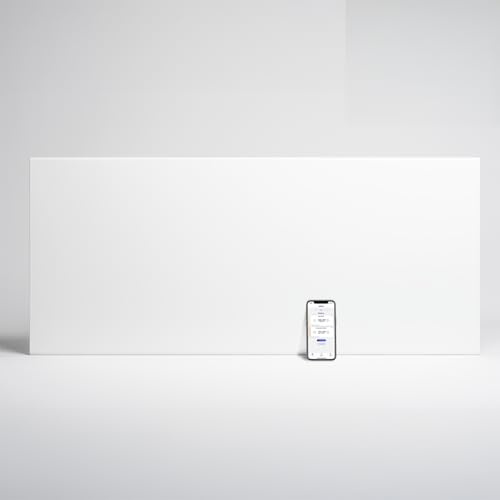 Adax Neo Compact - Radiateur Electrique Mural Intelligent Wi-Fi avec Commande par Smartphone - 2000W | Chauffage Electrique | Chauffage d'appoint Salle de Bain | Convecteur 420mm | IP24C | Blanc