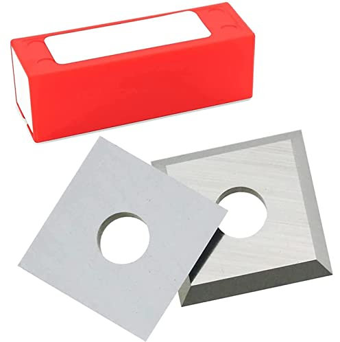 2 Flöte Planfräser, 1-1/2 Schneiddurchmesser, 1/2 Schaft Hobelfräser Mit Wendeplatten 12Mm Hartmetallmesser, Spoilboard Fräser Abflachfräser Für Oberfräse Holzfräser CNC Fräser,12mm Blade