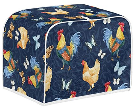 Kuiaobaty Copertura antipolvere dell'apparecchio per tostapane dei galli di pollo dell'azienda agricola, copertura del forno della piccola macchina per il pane, protezione dalla polvere e dal grasso