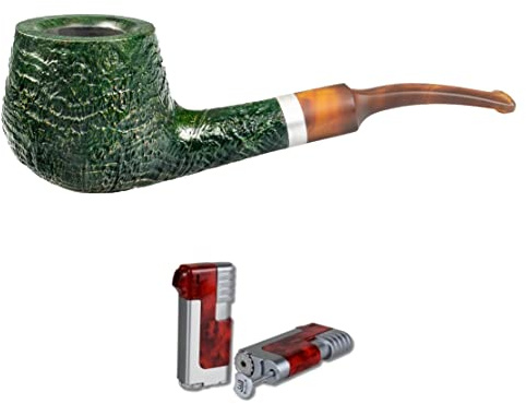 Lifestyle-Ambiente Pfeife Ranger 4340+ Necuma Pfeifenfeuerzeug, Grün, Briar, Pfeife, SMOKING_PIPE, Rustikal