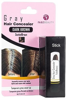 Root Touch Up Stick for Women & Men | Easy Hair Root Colour Touch Up for Grey Coverage, Long-Lasting Hair Colour with Magic Retouch, Natural & Quick Application (Dark Brown)