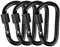 4PCS Locking Carabiner, Aluminum Alloy D-Ring Locking Carabiner Key Chain Clip Hook for Outdoor, Camping, Hiking, Traveling, Fishing, Backpack