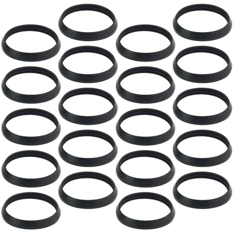 TOVOT 20PCS Waste Pipe Sealing Washers 38MM Rubber Sealing Rings Cone Washers for Plumbing (38 x 44 x 6mm)
