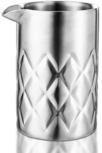 Stirring Tin, 18oz Cocktail Mixing Glass, Bar Mixing Pitcher Double-walled and Vacuum Insulated for Temperature Consistency, Mixing Glass for Bartenders