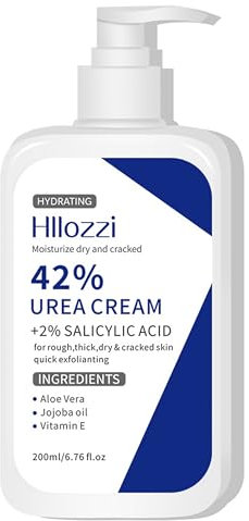 Urea Crema 45% con acido salicilico al 2% di burro di karitè, lozione per piedi curativa per pelle secca, screpolata e piedi ruvidi, UreaCream 200 ml