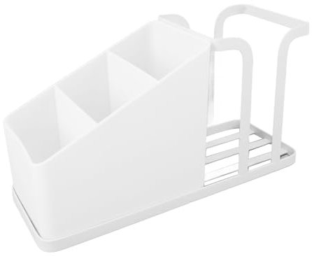 Natudeco Paper Cup Holder Coffee Tea Station Organizer Coffee Cup Caddy Paper Cup Dispenser Rack with 3 Storage Boxes for Kitchen Cafe Bar Office