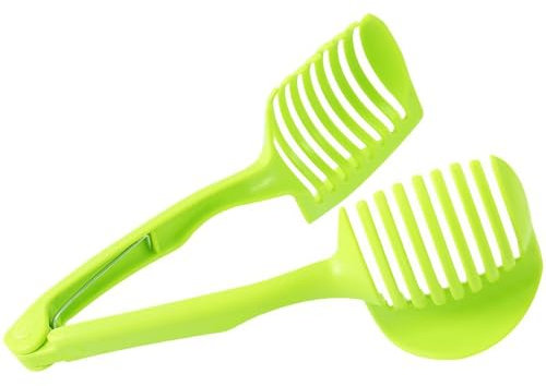 GmwyCzV Limon Tomate Cortadora Con Mango, Redondas Multiusos Cortar Soporte, Rebanador de Cebolla y Cortadora de Verduras, Asistente Cortar Frutas de Cocina, Apto para Lavavajillas