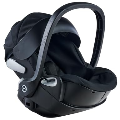 Corolle 9000141880 - Cybex 2in1 Puppen Trageschale und Wiege, mit Gurt und Verdeck, kann mit dem Cybex Puppenwagen verbunden Werden, für alle 36-42cm Babypuppen, ab 3 Jahren