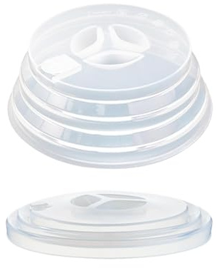 Cubierta de Silicona para Alimentos para microondas, Cubierta Plegable de Silicona para Platos de microondas, Tapa Protectora contra Salpicaduras para Calentar en microondas