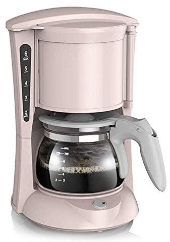 Filter Coffee Machine, 600W Coffee Maker for Instant Coffee, Espresso, Anti-Drip Function,Filter Coffee Machine, 0.65 Litre (Pink) The New, WDXIA