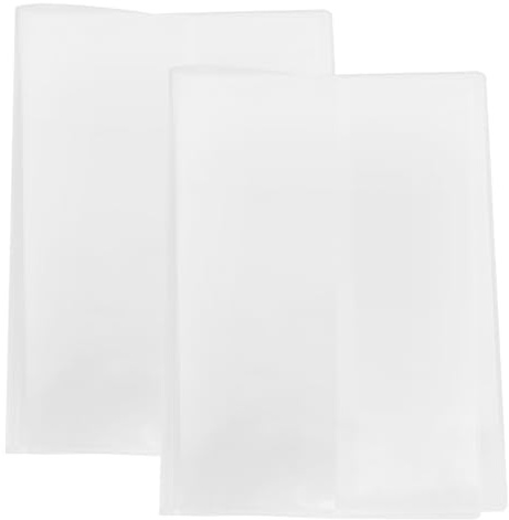 STOBOK 2Er Set Transparente A5 Buchumschläge Pvc Schutzhüllen Für Notizbücher Und Sammelalben Wasserdicht Und Kratzfest Ideal Für Schulbücher Und Diy Projekte