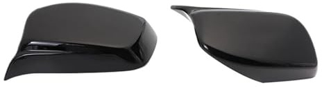 Rückspiegel Abdeckung,Außenspiegelgehäuse 2 Teile Schwarz Rück Seite Spiegel Abdeckung Kappen Passend Für BMW 5 Series E60 E61 E63 E64 2004-2008(Black)