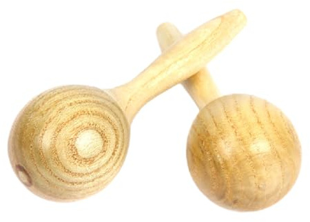 Zambuph Holz Musikinstrument Spielzeug, runde Kante, kein Grat, farbecht, Rasseln, Musikinstrument Spielzeug, Holzrassel , aus Holz