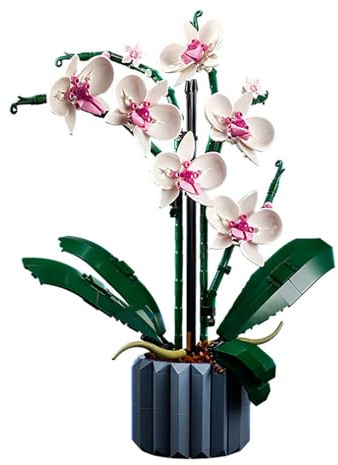 RASTKY Exquisite Phalaenopsis Building Blocks 608pcs Flower Bouquet Kit, Easy to Assemble Artificial Flowers Toy for Children, Perfect Boys and Girls