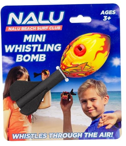 Carousel Home Mini Torpedo Flying Whistling Rocket | Foam Howler Throwing Whistle Rocket | Outdoor Flying Toy for Kids - Colour Varies