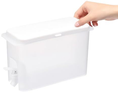 Dispensador Líquido Blanco de Detergente 3, 5 L PP para Lavadora | Botellas Sub Rellenables, Envases de Jabón de Lavar, Recipientes para Detergente Liquido
