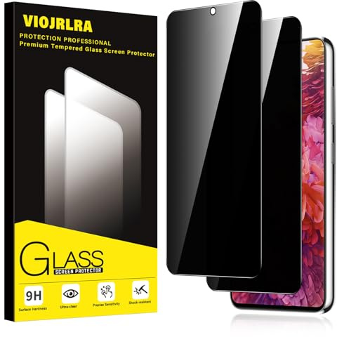 Viojrlra Sichtschutz für Samsung Galaxy S20 FE Schutzfolie,Anti-Peeping Panzer Schutz Glas Displayschutz 9H Härte,Anti-Kratzer Anti-Spähen,Anti-Spy Schutzglas Panzerfolie Blickschutz Folie,2 Stück