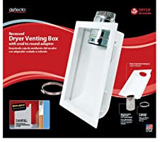 Deflect-O Dryer Venting Box 4 WHT