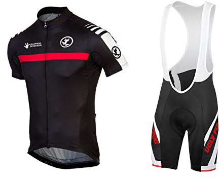 UGLY FROG LJ37 Neue Kurzarm Anzüge Herren Fahrradtrikot Set Fahrrad Anzug Fahrradbekleidung kurzarmtrikot + Radhose mit 3D Sitzpolster