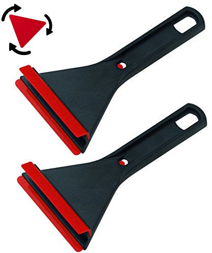 L & P Car Design LP A065-2 Stück Eiskratzer Murska Eisschaber Hips 180mm spezieller Acryl Dreieck 95mm Schaber drehbar Original aus Finnland EIS Schaber Kratzer 100% TOP Qualität