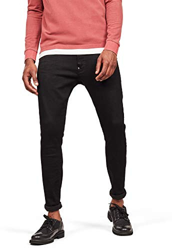 G-STAR herr Revend Skinny Jeans , Svart (Pitch Black B964-a810), 32W / 32L