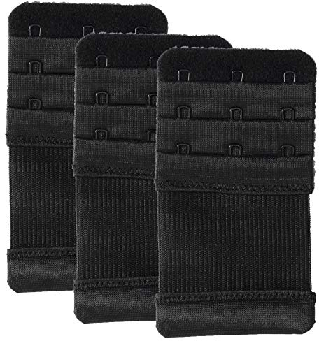 Magicmode Reggiseno Extender 3 ganci, Reggiseno Elastico Estensioni Cinturino Comodo, 3 Pezzi