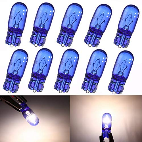 C-FUNN 10 Stück W5W/T10 5W superhelles weißes Licht Xenon Standlicht Leuchtmittel Breite Lampe 12V